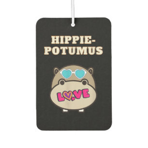 Hippie Potumus Baby Hippopotamus Lover Car Air Freshener
