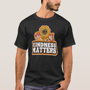 Hippie Retro Sunflower Rainbow Sped Teacher Kindne T-Shirt