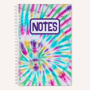 Hippie Retro Tie Dye Notebook