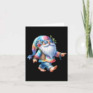 Hippie Santa Graphic For Women Men Kids Christmas Card