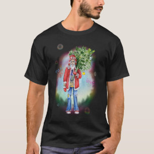 Hippie Santa Peace & Love T-Shirt