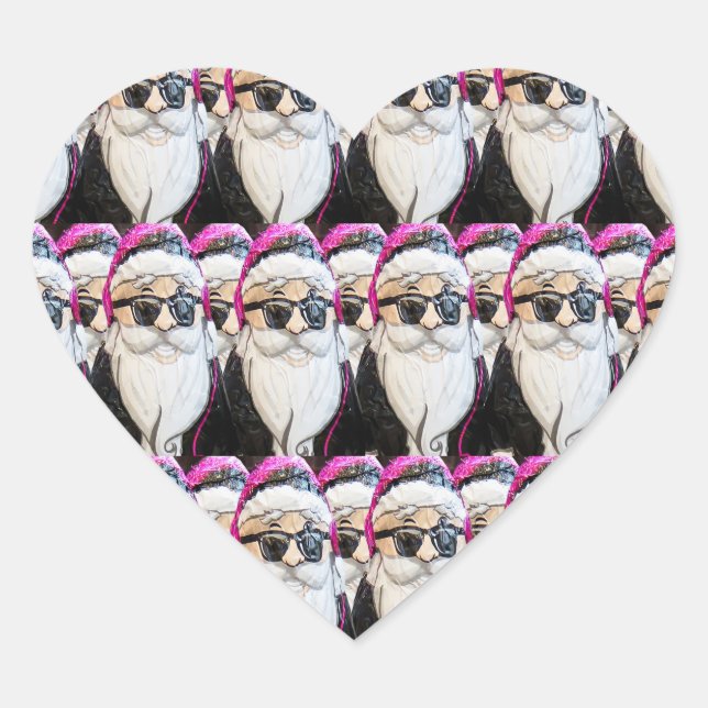 hippie santa stickers (Front)