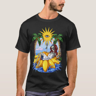 Hippie Skeleton Summer T-Shirt
