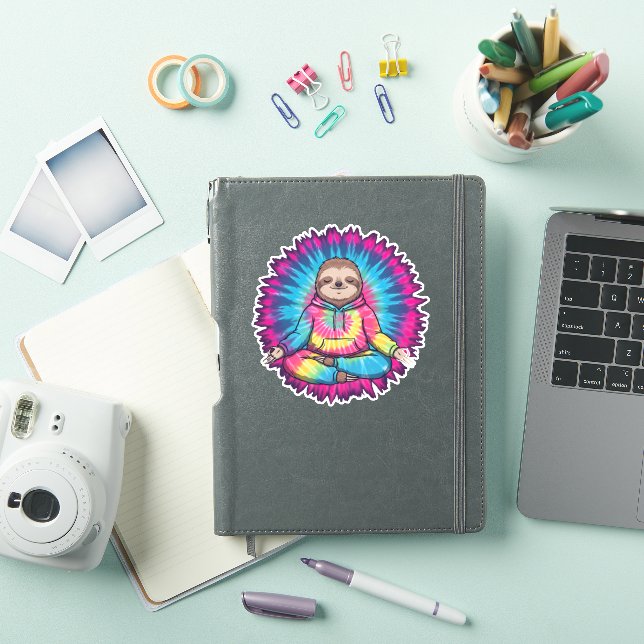 Hippie Sloth Peace Sign Tie-Dy (iPad Cover)