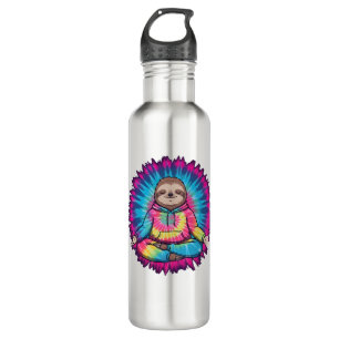 Hippie Sloth Peace Sign Tie-Dy 710 Ml Water Bottle