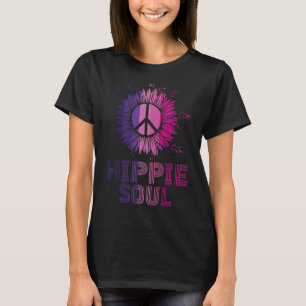 Hippie Soul Daisy Peace Symbol Flower For Men Wo T-Shirt