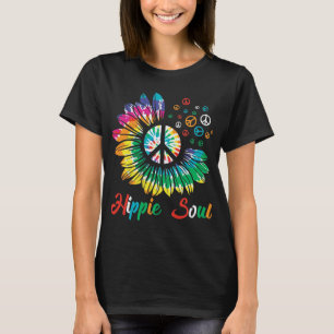 hippie soul tie die daise peace sign T-Shirt