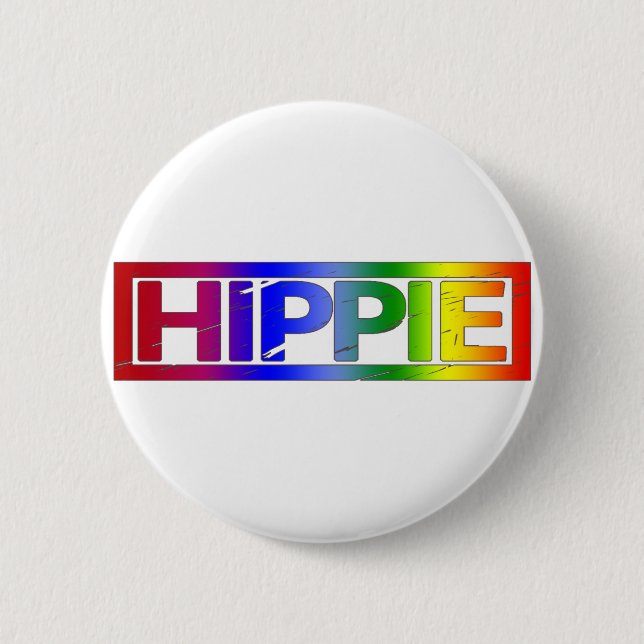 Hippie Stamp 6 Cm Round Badge (Front)