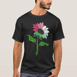 Hippie Sunflower Abrosexual Flag Gay Pride Lgbt Ab T-Shirt