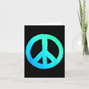 Hippie Symbol Anti-war Logo Peace Sign Card
