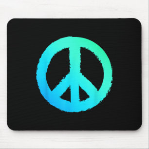 Hippie Symbol Anti-war Logo Peace Sign  Mouse Pad
