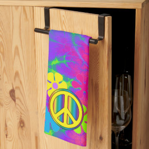 Hippie  tea towel