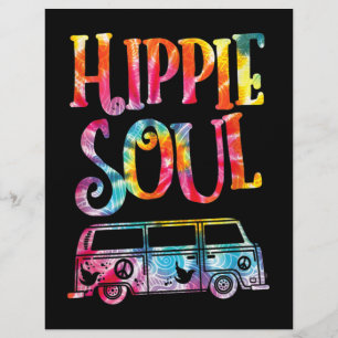 Hippie Tie Dye Van Hippie Soul Custom Letterhead