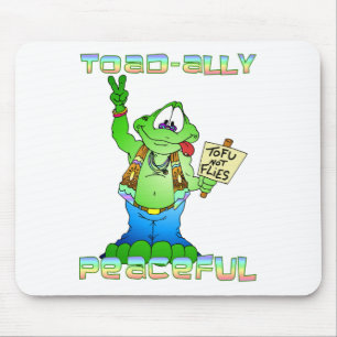 Hippie Toad Mouse Pad