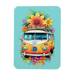 Hippie Van Magnet