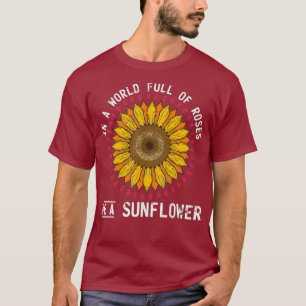 Hippie Yellow Flower Florist Roses Nature T-Shirt
