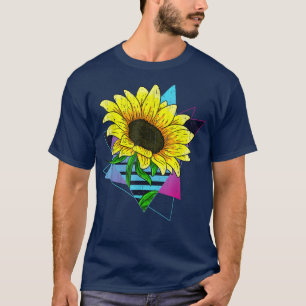 Hippie Yellow Flower Lover 80s Vaporwave Aesthetic T-Shirt