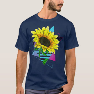 Hippie Yellow Flower Lover 80s Vaporwave Esthetic T-Shirt