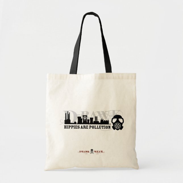 HIPPIES ARE POLLUTION Eco-Friendly Tote Bag (Front)