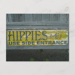 Hippies Postcard