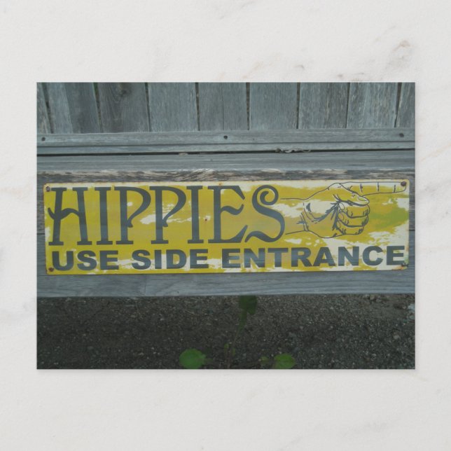 Hippies Postcard (Front)