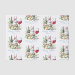 Hippity, Hoppity bunny wine  Tissue Paper
