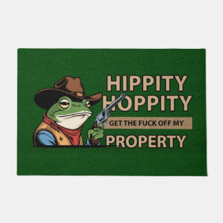 Hippity Hoppity Doormat – Funny Welcome Mat 