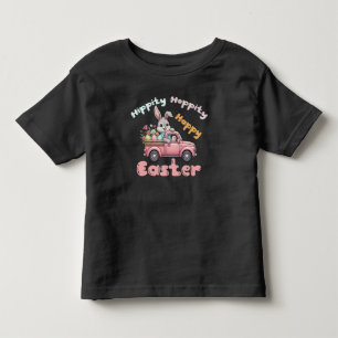 Hippity Hoppity, Happy Easter Truck Kids Toddler T-Shirt