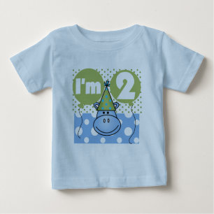 Hippo 2nd Birthday Tshirts and Gifts