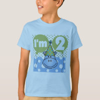 Hippo 2nd Birthday Tshirts and Gifts