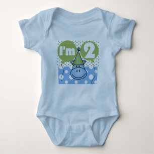 Hippo 2nd Birthday Tshirts and Gifts