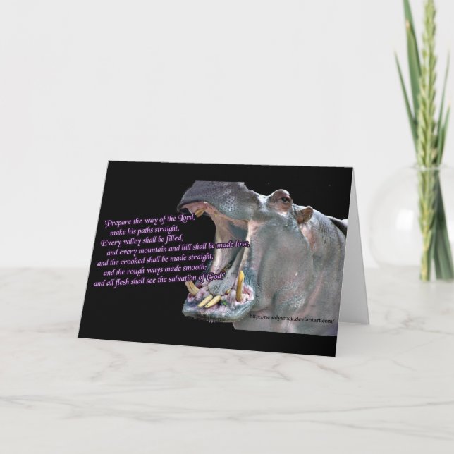 Hippo Advent Cards (Front)