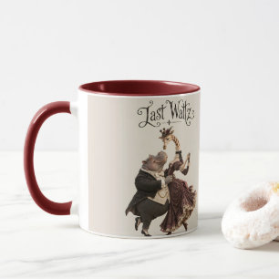 Hippo and Giraffe Dance Mug