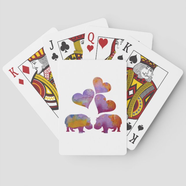 Hippo Art Playing Cards (Back)