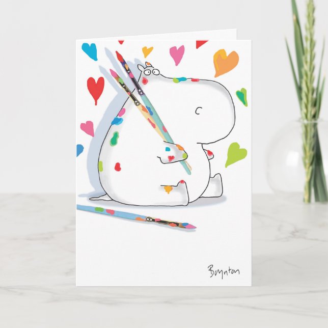 HIPPO ARTIST Love Card (Front)