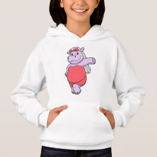 Hippo as Bride with Veil & Bow