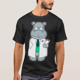 Hippo as Doctor with Smock T-Shirt