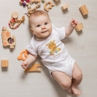 Hippo Baby Bodysuit