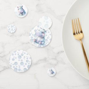 Hippo Baby Shower Confetti 