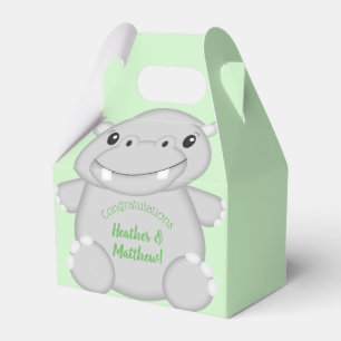 Hippo Baby Shower Favour Box