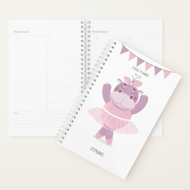Hippo Ballerina Planner (Display)