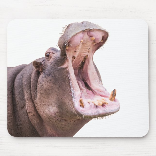 Hippo Big Mouth Mouse Pad (Front)