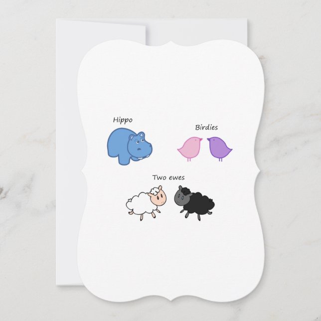 Hippo Birdies Two Ewes (Front)