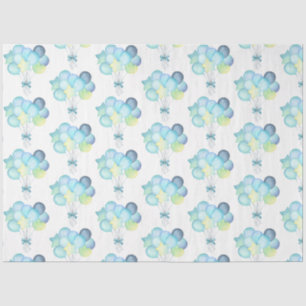 Hippo Birthday soft blue  Tissue Paper