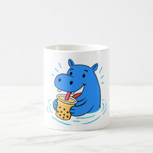Hippo Boba Coffee Mug