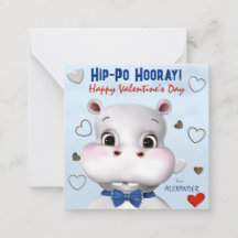 Hippo Boy Blue Classroom Valentine's Day