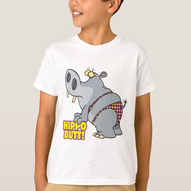 hippo butt bikini hippopotamus T-Shirt (Front)