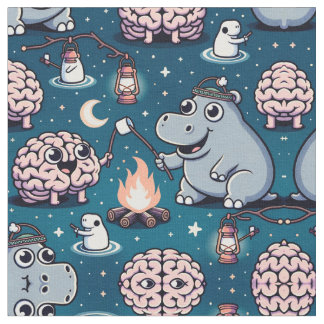 Hippo Camp Us Fabric