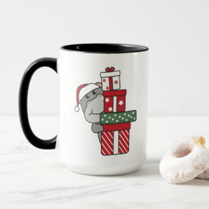 Hippo Christmas Gift Winter Animals Hippos Mug