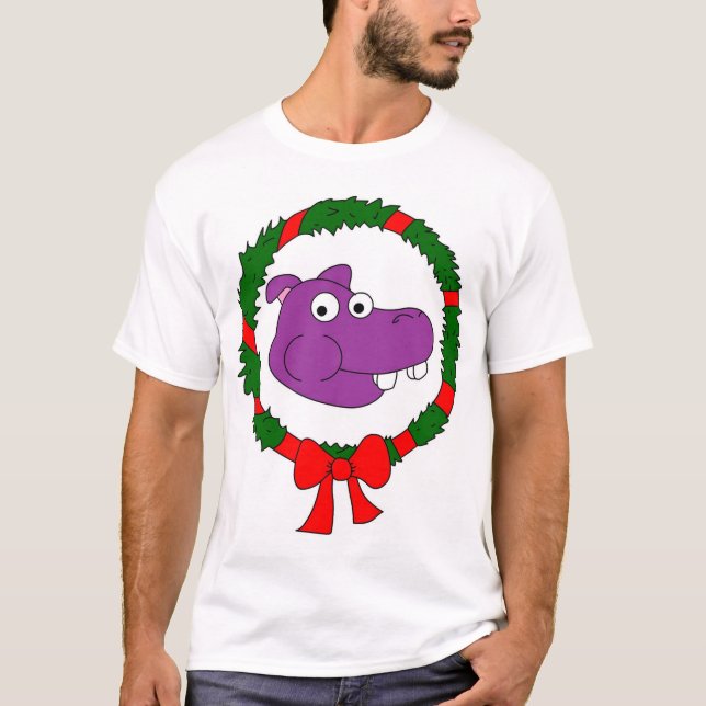 Hippo Christmas Tee (Front)